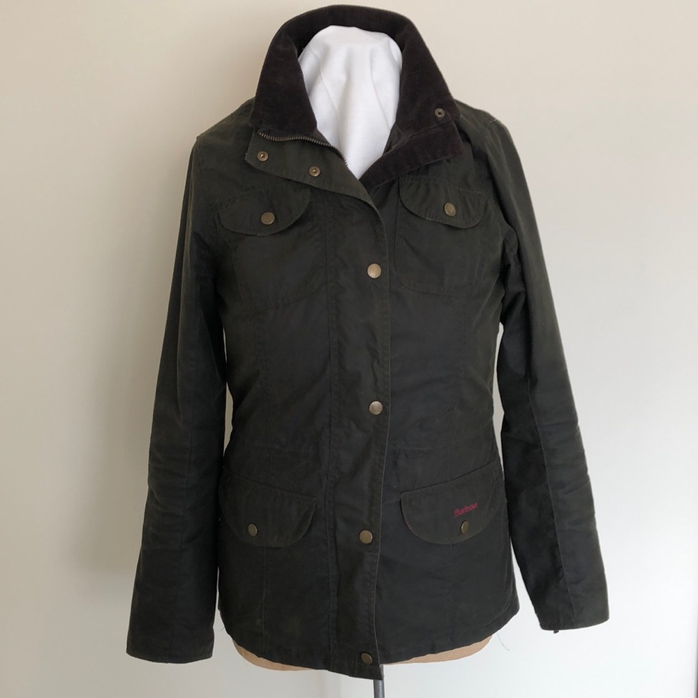 Barbour Waxed Cotton Jacket with Liberty Lining